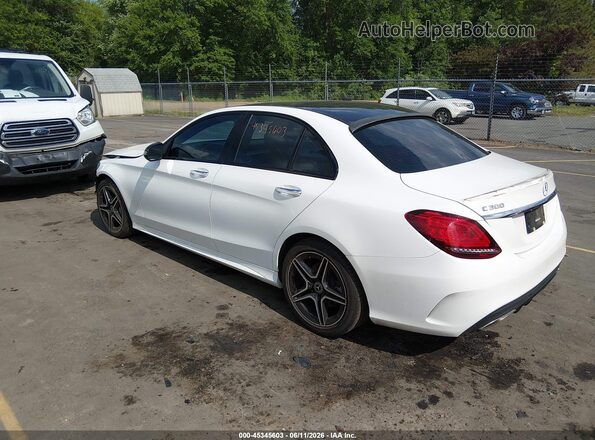 55SWF8EB9KU287701 2019 MERCEDES-BENZ C-CLASS Белый Задняя левая четверть