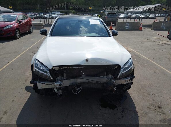 55SWF8EB9KU287701 2019 MERCEDES-BENZ C-CLASS Белый Вид задней части салона
