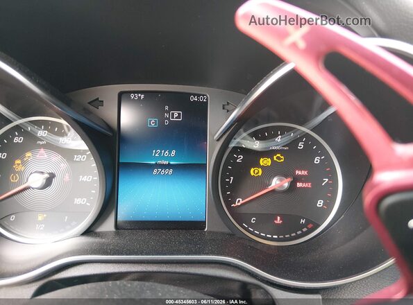 55SWF8EB9KU287701 2019 MERCEDES-BENZ C-CLASS Белый Вид задних сидений