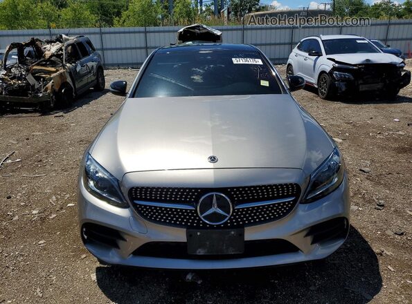 55SWF8EB9KU295474 2019 MERCEDES-BENZ C Серебряный Вид спереди
