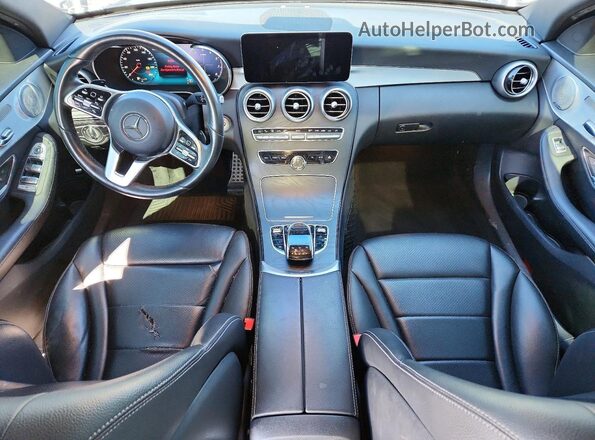 55SWF8EB9KU295474 2019 MERCEDES-BENZ C Серебряный Вид панели приборов