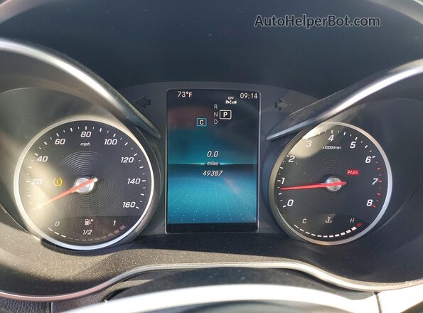 55SWF8EB9KU301855 2019 MERCEDES-BENZ C Silver Вид щитка приладів