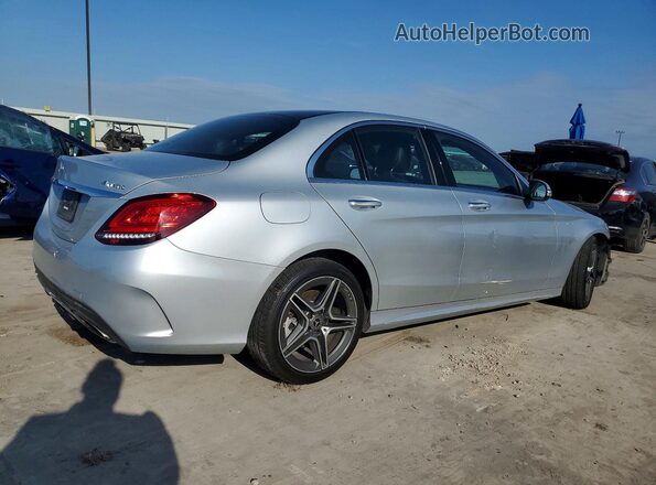 55SWF8EB9KU301855 2019 MERCEDES-BENZ C Silver Задня права чверть