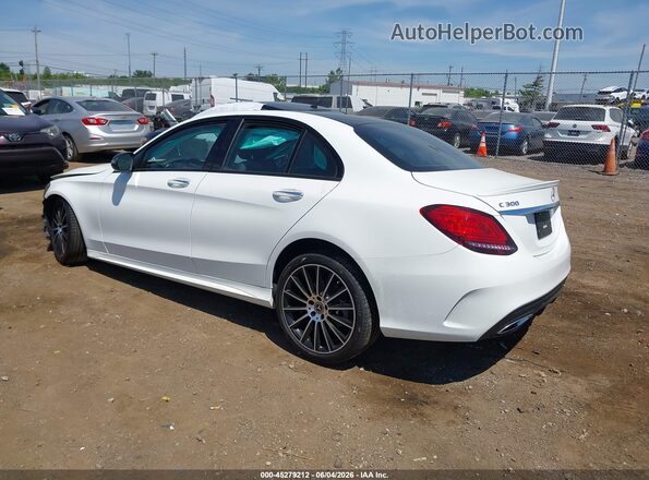55SWF8EB9KU314847 2019 MERCEDES-BENZ C-CLASS White Tył lewy