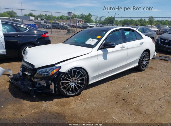 55SWF8EB9KU314847 2019 MERCEDES-BENZ C-CLASS White Przód lewy