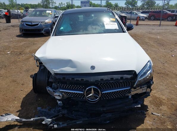55SWF8EB9KU314847 2019 MERCEDES-BENZ C-CLASS White Widok wnętrza z tyłu