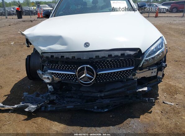 55SWF8EB9KU314847 2019 MERCEDES-BENZ C-CLASS White Widok z przodu