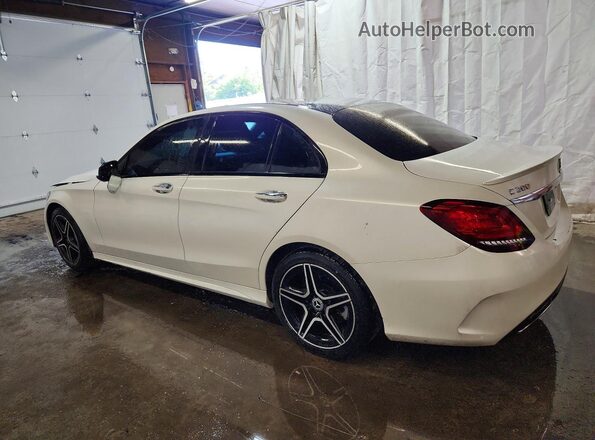 55SWF8EBXKU289277 2019 MERCEDES-BENZ C Белый Задняя левая четверть