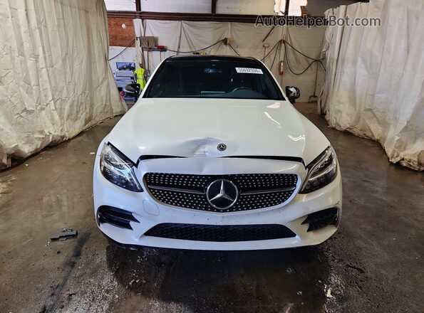 55SWF8EBXKU289277 2019 MERCEDES-BENZ C Белый Вид спереди