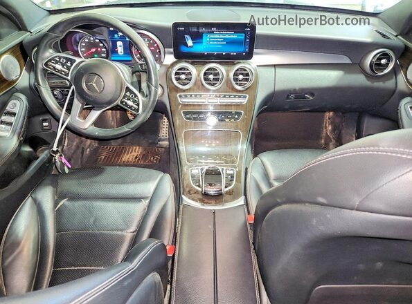 55SWF8EBXKU289277 2019 MERCEDES-BENZ C Белый Вид панели приборов