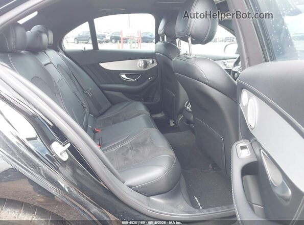 55SWF8GB0JU246126 2018 MERCEDES-BENZ AMG C 63 Black VIN კოდის სტიკერის ხედი