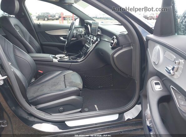 55SWF8GB0JU246126 2018 MERCEDES-BENZ AMG C 63 Black წინა სალონის ხედი