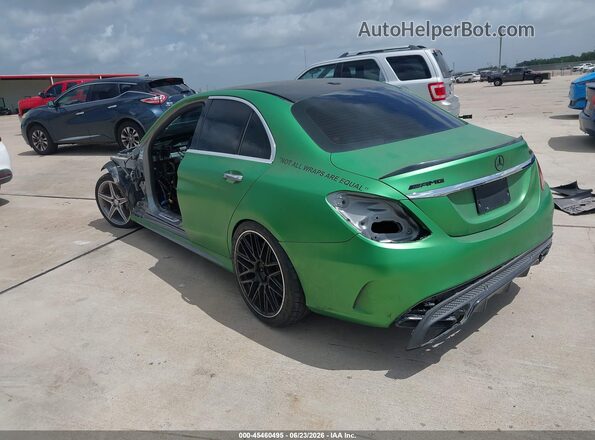 55SWF8GB4GU128251 2016 MERCEDES-BENZ AMG C 63 Green Հետևի ձախ