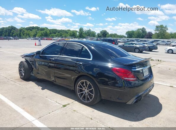 55SWF8GB8HU207679 2017 MERCEDES-BENZ AMG C 63 Black Trasero izquierdo