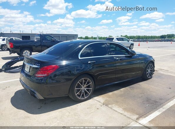 55SWF8GB8HU207679 2017 MERCEDES-BENZ AMG C 63 Black Trasero derecho