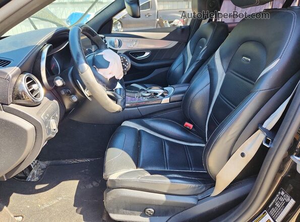 55SWF8HB9JU246771 2018 MERCEDES-BENZ C Black Vista interior delantera