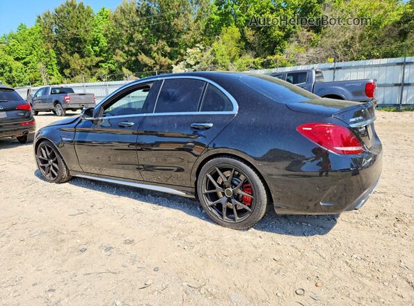 55SWF8HB9JU246771 2018 MERCEDES-BENZ C Black Trasero izquierdo