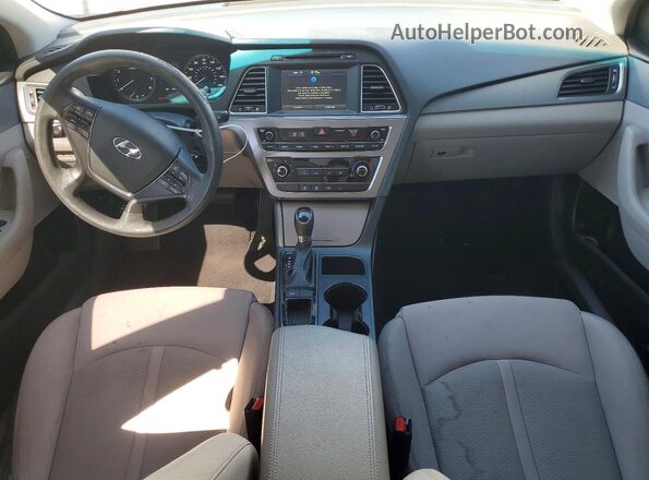 5NPE24AF3HH470242 2017 HYUNDAI SONATA White Vista del cuadro de instrumentos