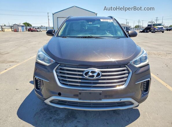 KM8SMDHF7HU176220 2017 HYUNDAI SANTA Brown Vista trasera