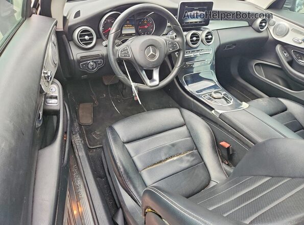 WDDWJ4JB1HF509589 2017 MERCEDES-BENZ C Gray 