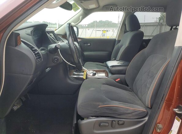 JN8AY2ND2J9053109 2018 NISSAN ARMADA Brown Առջևի վահանակի տեսք