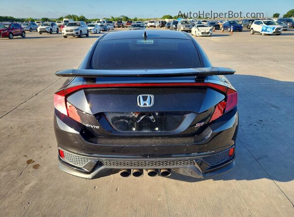 2HGFC3A57LH753829 2020 HONDA CIVIC Black Widok wnętrza z przodu