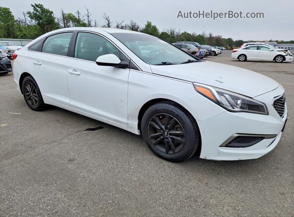 5NPE24AF0GH344077 2016 HYUNDAI SONATA White წინა ხედი