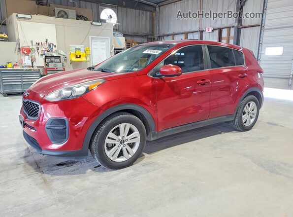 KNDPM3AC8J7319958 2018 KIA SPORTAGE Red Հետևի ձախ