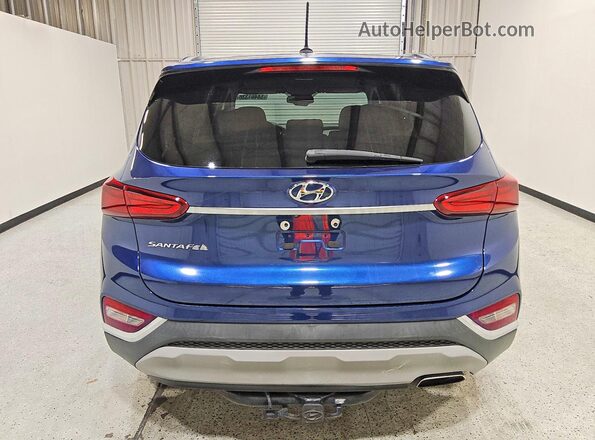 5NMS23ADXLH299765 2020 HYUNDAI SANTA Blue Вид салону спереду