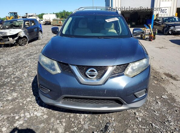 5N1AT2MV4GC899320 2016 NISSAN ROGUE Blue Հետևի տեսք