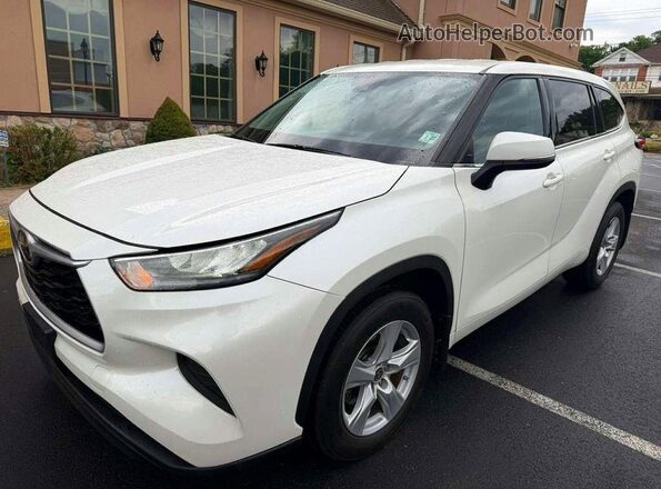 5TDCZRBHXLS045636 2020 TOYOTA HIGHLANDER White Tył lewy