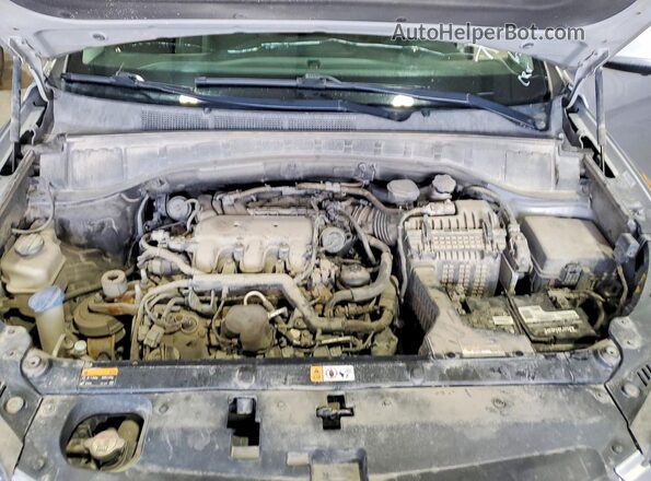 KM8SRDHF8KU310659 2019 HYUNDAI SANTA Silver Vista de la etiqueta del VIN