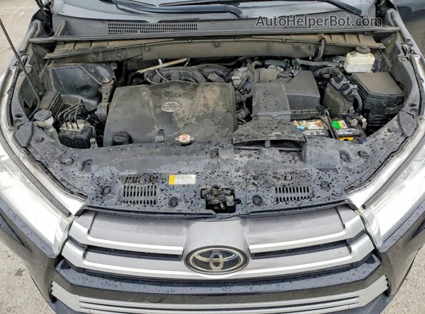 5TDJZRFH9KS614878 2019 TOYOTA HIGHLANDER Black VIN sticker view
