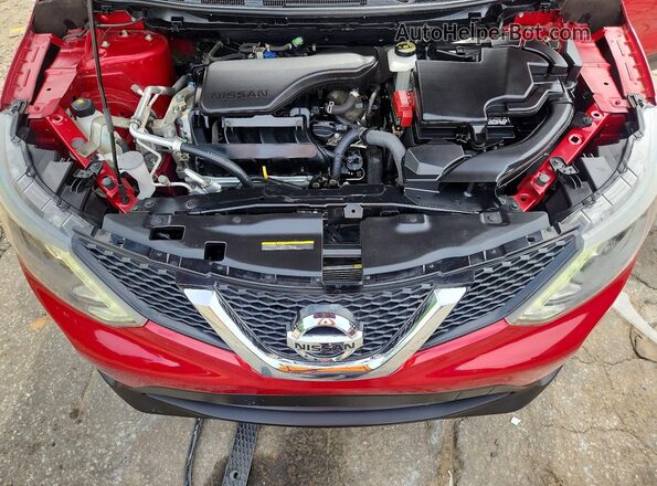 JN1BJ1CR7HW121559 2017 NISSAN ROGUE Red VIN კოდის სტიკერის ხედი