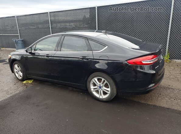 3FA6P0HD1JR266423 2018 FORD FUSION Black უკანა მარჯვენა