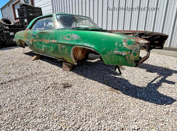 124379N537274 1969 CHEVROLET CAMARO Green Trasero izquierdo