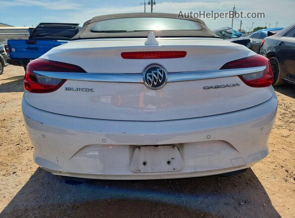 W04WT3N57GG057282 2016 BUICK CASCADA White Widok wnętrza z przodu