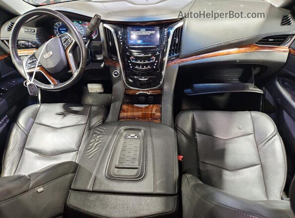 1GYS4BKJ2GR381803 2016 CADILLAC ESCALADE Black ხელსაწყოთა პანელის ხედი