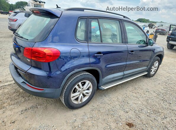 WVGAV7AX3GW600699 2016 VOLKSWAGEN TIGUAN Blue Przód prawy