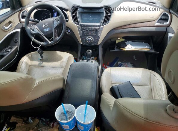 KM8SR4HF9HU243529 2017 HYUNDAI SANTA Blue 