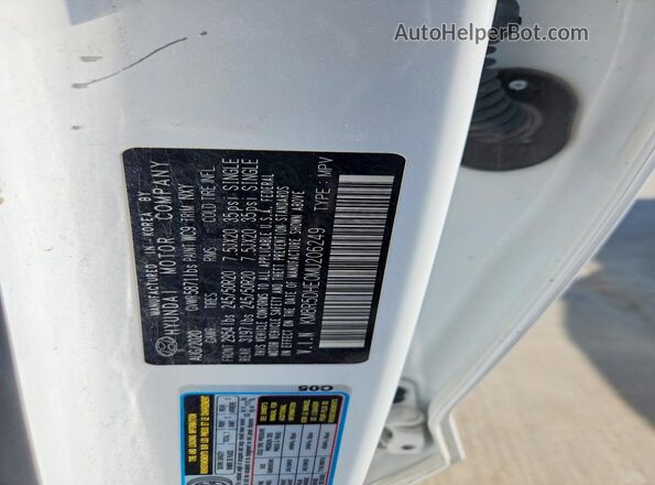 KM8R5DHE0MU206249 2021 HYUNDAI PALISADE White 