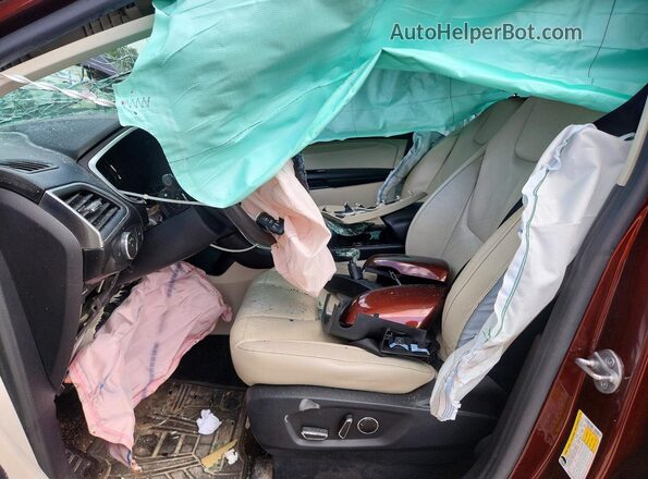 2FMPK3K97GBB93872 2016 FORD EDGE Красный Вид панели приборов