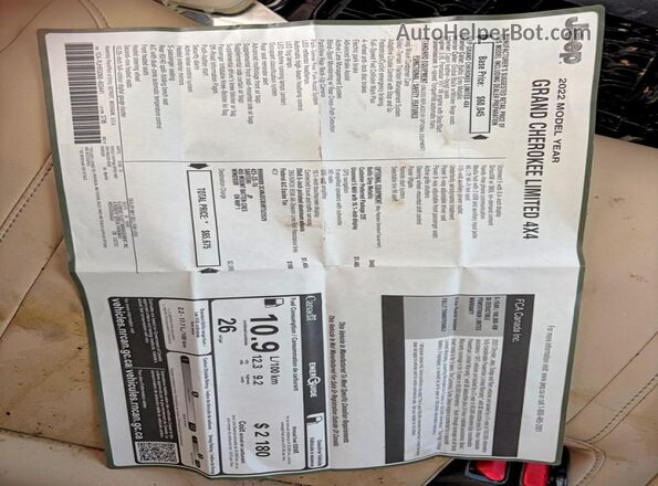 1C4RJHBG0N8603441 2022 JEEP GRAND Gray 