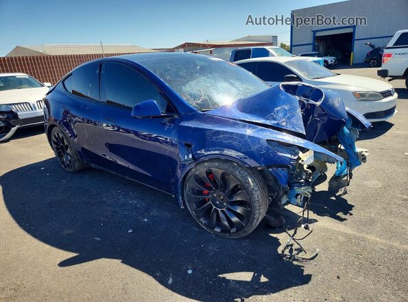 7SAYGDEF4NF407088 2022 TESLA MODEL Blue Դիմացի տեսք