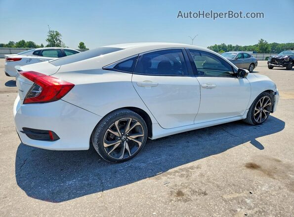 2HGFC2F83MH559619 2021 HONDA CIVIC Белый Передняя правая четверть