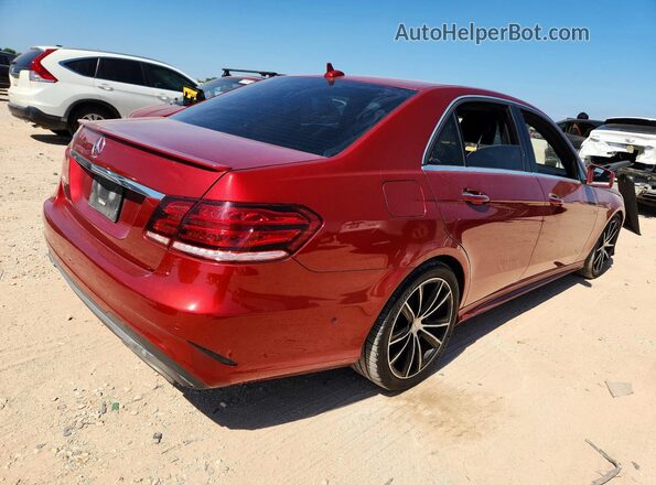 WDDHF5KB9GB256994 2016 MERCEDES-BENZ E Red 