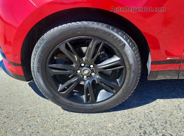 SALYL2EX0KA789350 2019 LAND ROVER RANGE Red VIN կոդի պիտակի տեսք