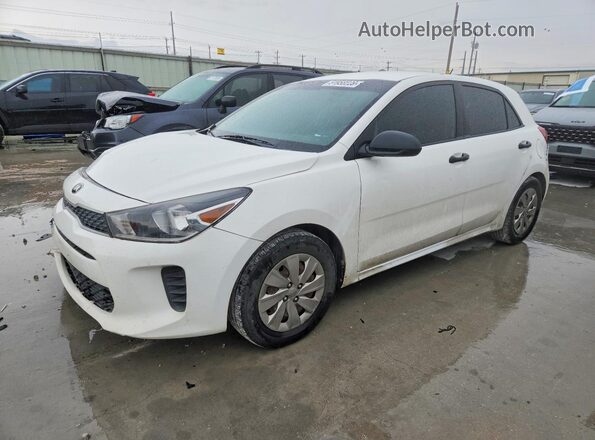 3KPA25AB0JE092201 2018 KIA RIO White Trasero izquierdo