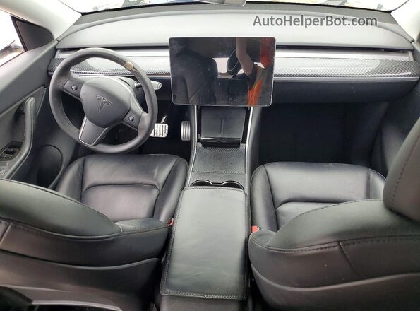 5YJYGDED8MF110626 2021 TESLA MODEL White ხელსაწყოთა პანელის ხედი