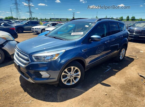 1FMCU0GD4JUA80693 2018 FORD ESCAPE Blue Tył lewy